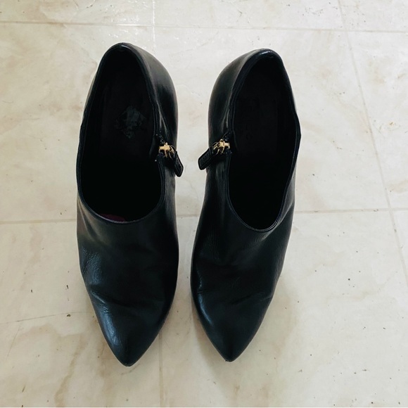 $850 Gucci Made in Italy Darwin Nero Black Leather Ankle Boots Booties Size 6/36 - Picture 4 of 15